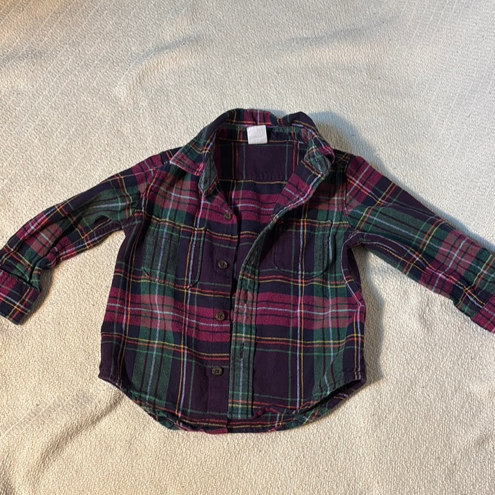Baby Gap 2T Plaid Kids Shirt - Multicolor